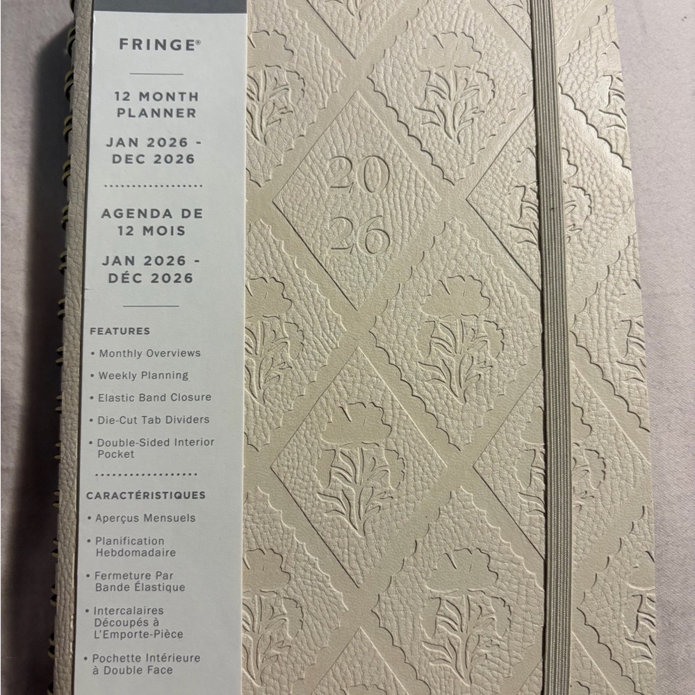 Fringe Studio Cream 12-Month Planner 2026 Planner